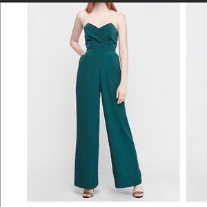 Express wide leg strapless jumpsuit NWOT